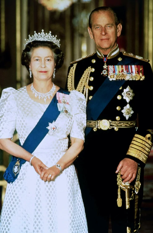 Regina Elisabeta si printul Phillip la implinirea celor 40 de ani de casatorie  Foto Profimedia jpg
