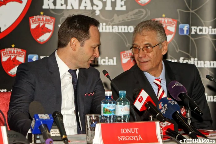 Dudu Georgescu şi Ionuţ Negoiţă (foto: www.fcdinamo.ro)