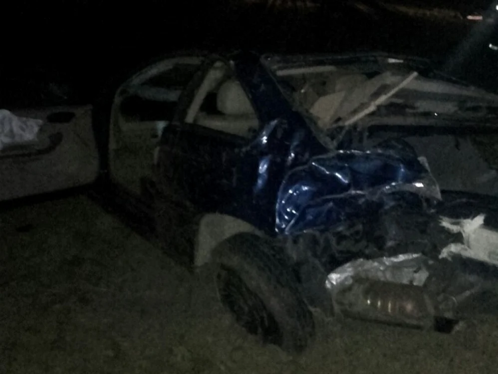 Trei tinerii au fost implicaţi într-un grav accident                                         FOTO ISU Tulcea