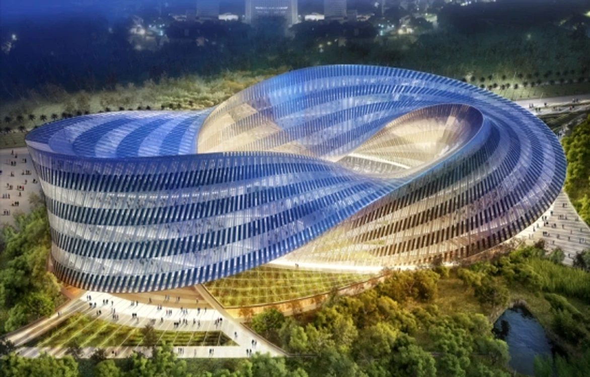 Stadionul care imită o furtună de nisip din Khalifa