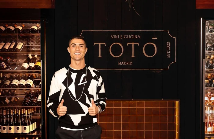 Cristiano Ronaldo, co-proprietar al restaurantului Toto. Foto Instagram