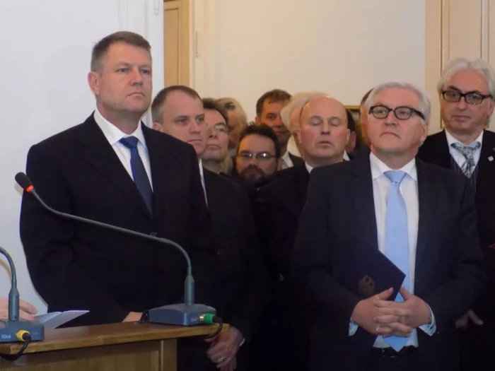 Klaus Iohannis si Frank-Walter Steinmeier la Sibiu
