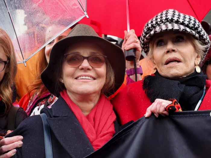 Sally Field a protestat în Washington alături de Jane Fonda