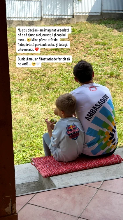 Dani Oțil și Tiago, în vacanță la țară. Foto: Instagram