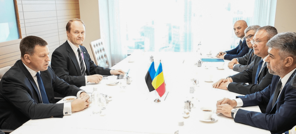 Ciucă și Ciolacu, întrevedere cu Juri Ratas. Ce au discutat liderii Coaliției cu șeful Parlamentului Estoniei