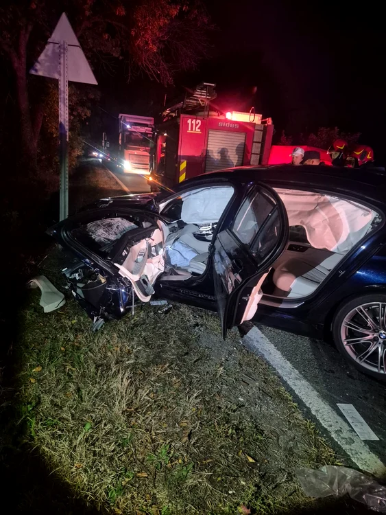 Un șofer în vârstă de 37 ani a pătruns pe contrasens FOTO: ISU Vâlcea