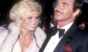 Burt Reynolds, alături de cea de a doua soţie, Loni Anderson  jpeg