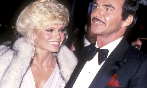 Burt Reynolds, alături de cea de a doua soţie, Loni Anderson  jpeg