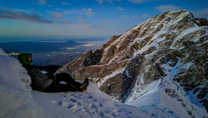 Cum arată Vârful Omu de Crăciun FOTO Sergiu Olteanu/Facebook 