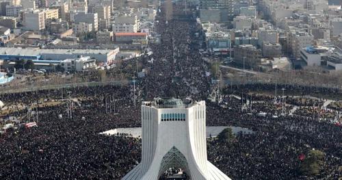 Înmormântarea generalului Qassem Soleimani în Kerman Iran FOTO EPA-EFE