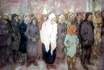 Nicolae Tonitza Coada la paine jpg