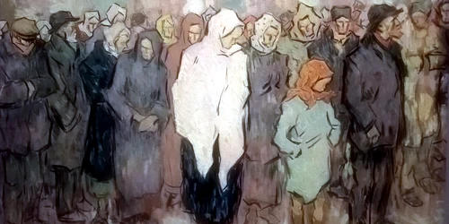 Nicolae Tonitza Coada la paine jpg