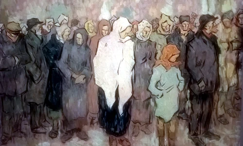 Nicolae Tonitza Coada la paine jpg