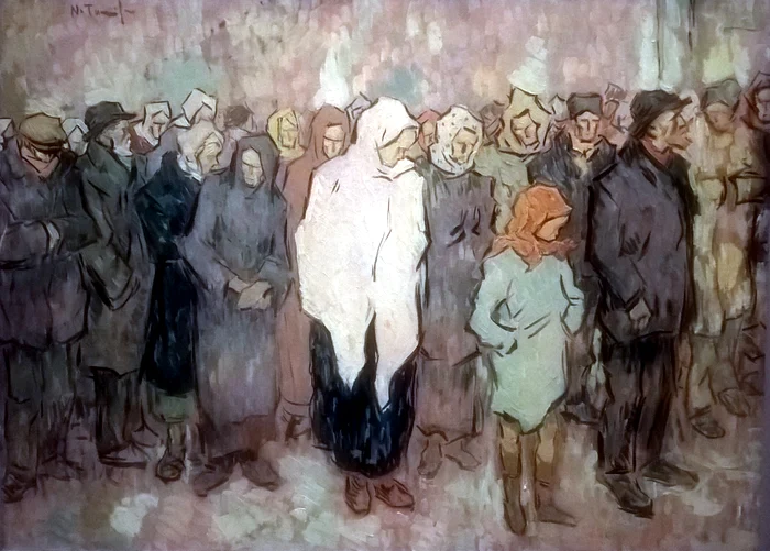 „Coada la pâine”, tablou de Nicolae Tonitza FOTO wikimedia
