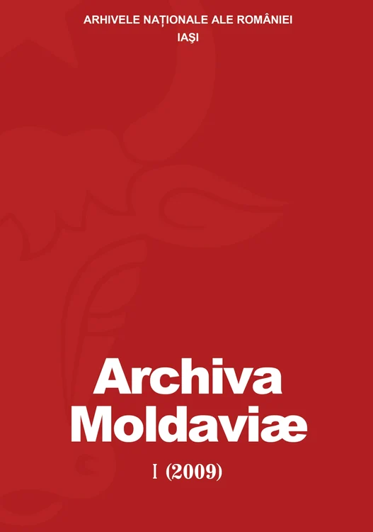 Archivae Moldaviae coperta