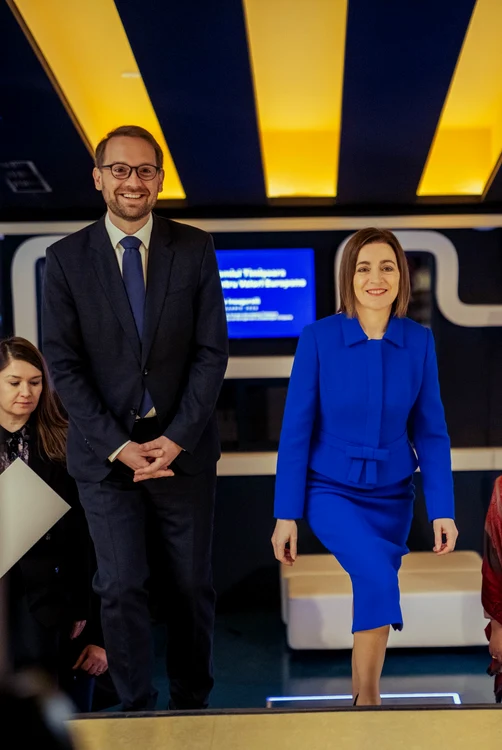 Dominic Fritz și Maia Sandu FOTO Primăria Timișoara