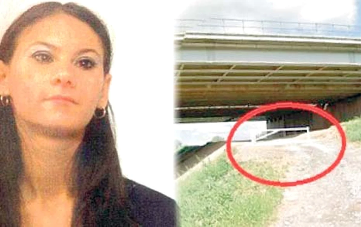 Podul sub care a fost găsit cadavrul Andreei Cristina Zamfir