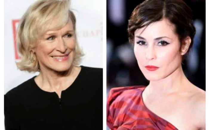 Glenn Close (stânga) şi Noomi Rapace filmează în România FOTO Getty Images