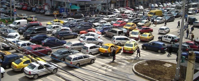 Așa arată traficul în Capitală la orele de vârf