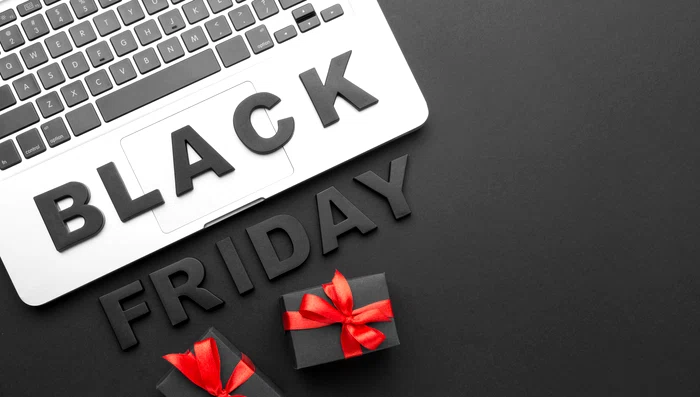 top view black friday assortment black background jpg
