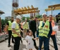 Actorul Eric Roberts, în vizită la șantierul noii Clinici de Psihiatrie Pediatrică de la Obregia. FOTO Fundația Metropolis
