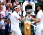 Novak Djokovic şi Roger Federer Wimbledon 2019 FOTO Profimedia  FOTO Guliver / Getty Images /  Clive Brunskill