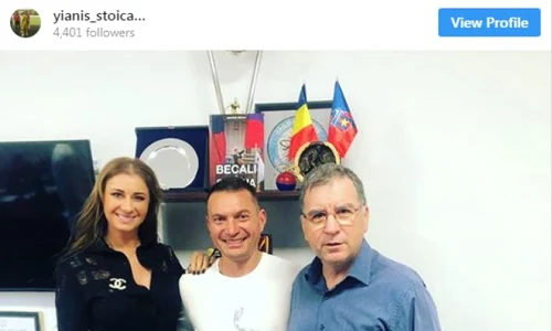 Fiul lui Pompiliu Stoica a anunţat mutarea printr o postare pe reţeleled e socializare  În fotografie apare fostul fotbalist alături de Anamaria Prodan şi Valeriu Argăseală, adică persoanele potrivite pentru a te propulsa unde e Dică acum  jpeg