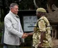 Klaus Iohannis, în safari în Parcul Național Nairobi din Kenya. FOTO: Kenya Wildlife Service