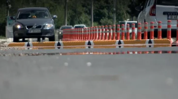 Limitatorul de viteză a fost montat în Snagov FOTO: captură video