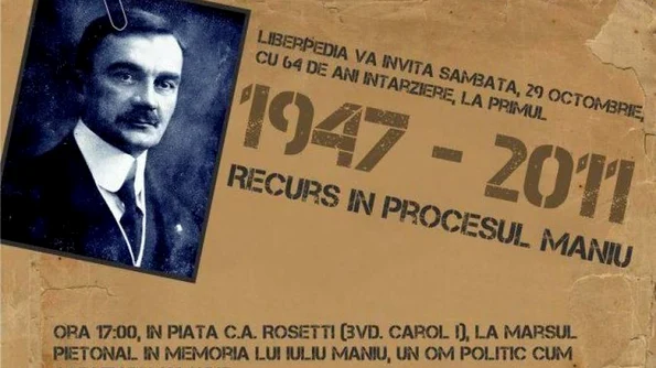 Recurs în Procesul Maniu manifestație în memoria lui Iuliu Maniu jpeg