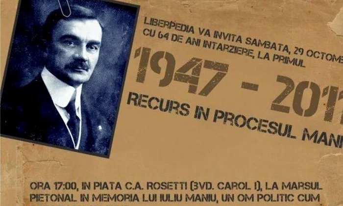 Recurs în Procesul Maniu   manifestație în memoria lui Iuliu Maniu jpeg