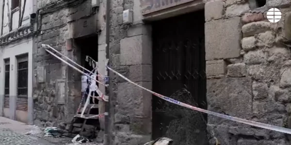 Locuință distrusă în Spania  FOTO: captură video El Pais