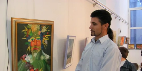 Portretul toamnei realizat din fructe si legume