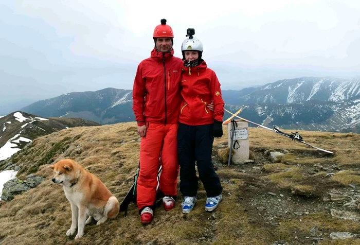 Alpinista Nathy Josse împreună cu soţul ei, Liviu Sorin. FOTO Facebook/ Ariciuc Petru