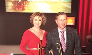 Anamaria Prodan a purtat o rochie cu chipul soţului său, Laurenţiu Reghecampf jpeg