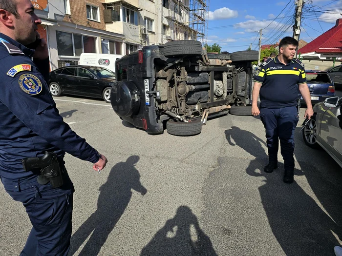 Din fericire, nimeni nu a fost ranit. FOTO amator