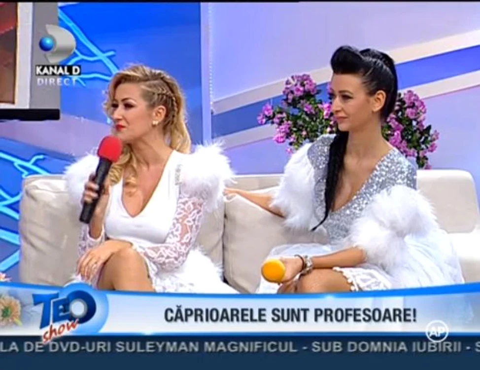Raluca şi Denisa de la Bambi au stat de vorbă cu Teo despre proiectele lor (captură: Kanal D)