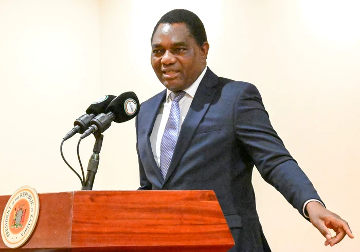 Președintele Zambiei, Hakainde Hichilema/FOTO:X