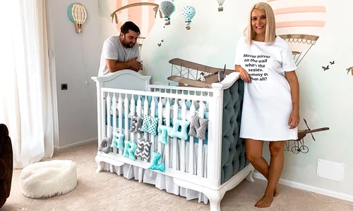Diana Dumitrescu şi Alin Boroi, fascinaţi de fiecare scâncei al micuţului Carol Anton   jpeg