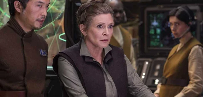 Carrie Fisher emoţionează în clipul din culisele seriei „Star Wars“ FOTO Captură