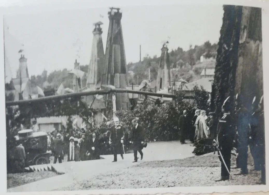 Regele Carol I la Buştenari (22 august 1909), alături de ministrul Al. Djuvara FOTO Arhivă Gh. Bîlgă