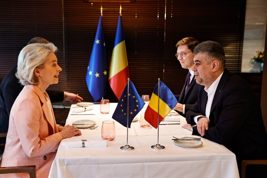 Ciolacu, discuții cu Ursula von der Leyen privind prioritățile europene ale României