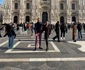 Alin Oprea și Medana, la Milano de ziua artistului foto: arhiva personală  