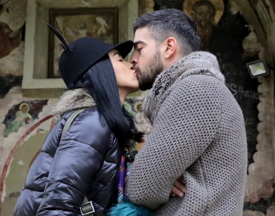 
    Adelina și Speak s-au cunoscut în platoul emisiunii pe care bruneta o prezentafoto: arhiva personală  