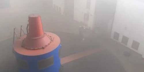 Incendiu la Hidrocentrala Turnu de pe Olt din Călimănești Foto ISU Vâlcea jpeg