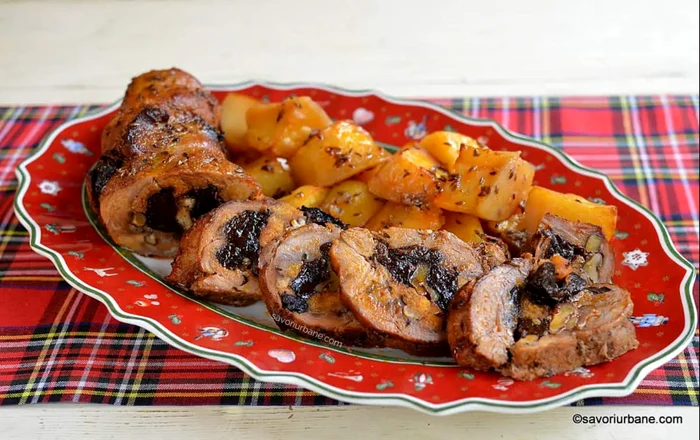 Friptură de porc cu prune uscate și nucă FOTO savoriurbane.com