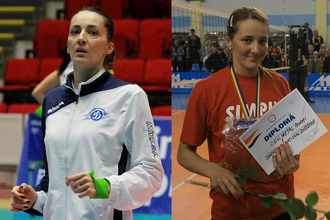 
    Maya în 2018, în tricoul lui Dinamo Moscova, și în 2008, pe când era campioană a României cu Metal Galați Foto: Marian Burlacu  