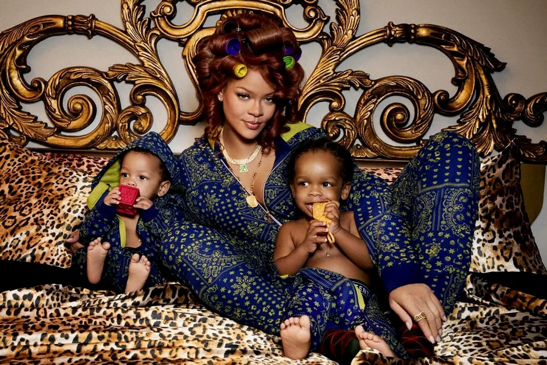 Rihanna împreună cu cei doi copii, Riot(stânga) și RZA/FOTO: Instagram