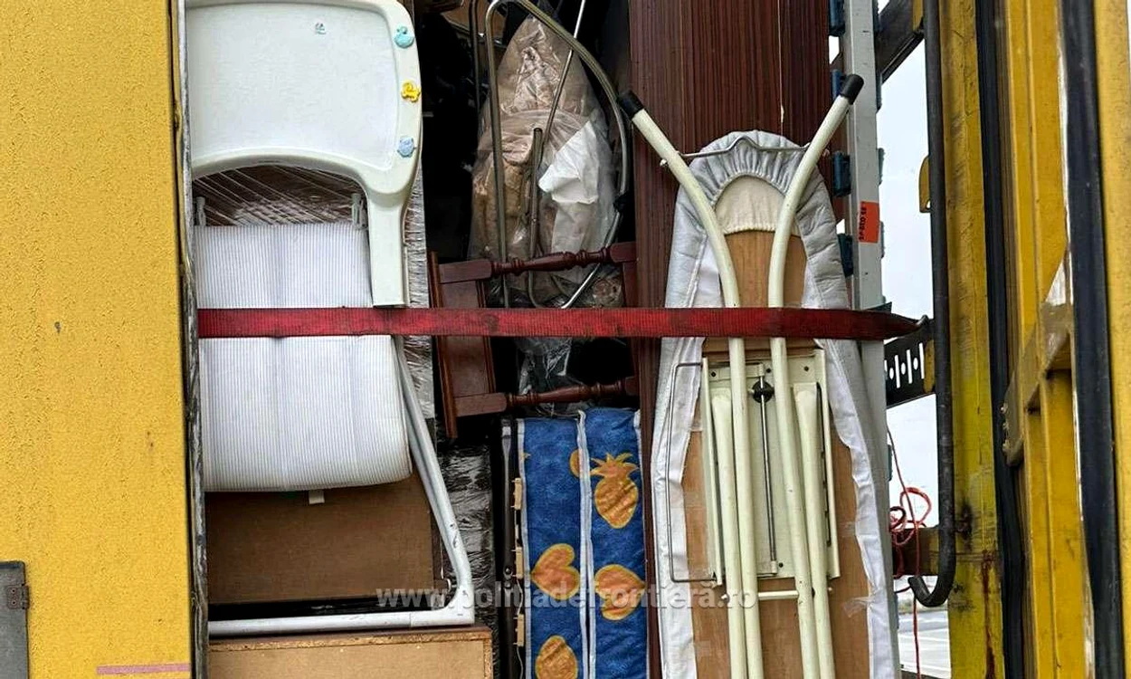 Este vorba și despre mobilier și alte bunuri FOTO Poliția de Frontieră 