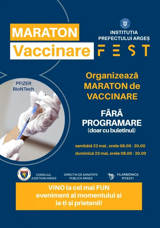 maraton vaccinare arges